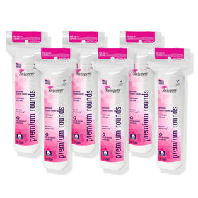 Swisspers Premium Cotton Rounds front view, 100 count pack