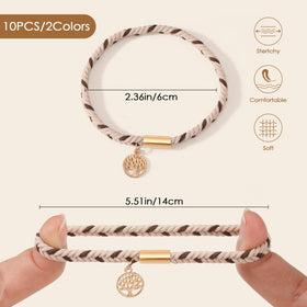 SYGY Boho Hair Tie Bracelets displayed on a wrist