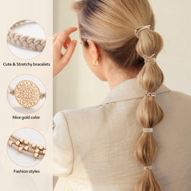 SYGY Boho Hair Tie Bracelets in packaging