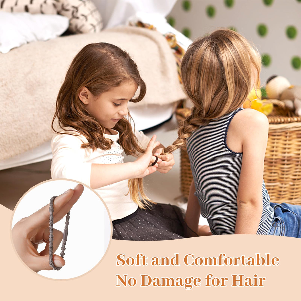 SYGY hair ties in use during yoga practice