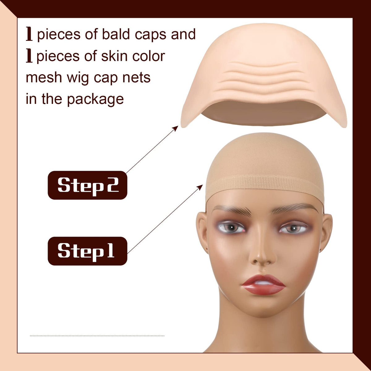 Syhood mesh wig cap designed for secure hair wrapping