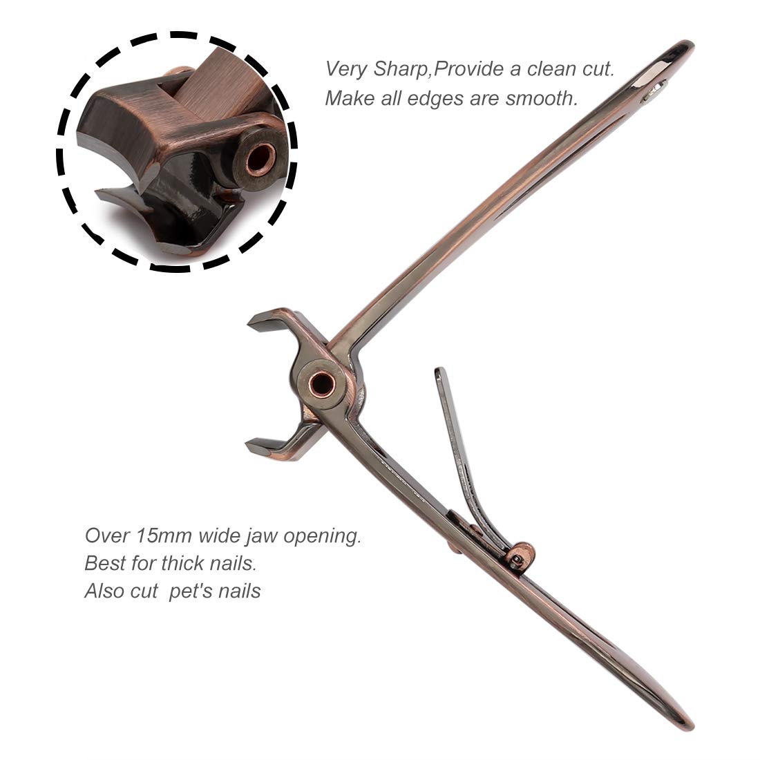 SZQHT nail clippers set on a wooden surface