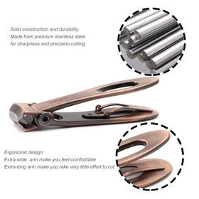 SZQHT nail clippers showing wide jaw opening