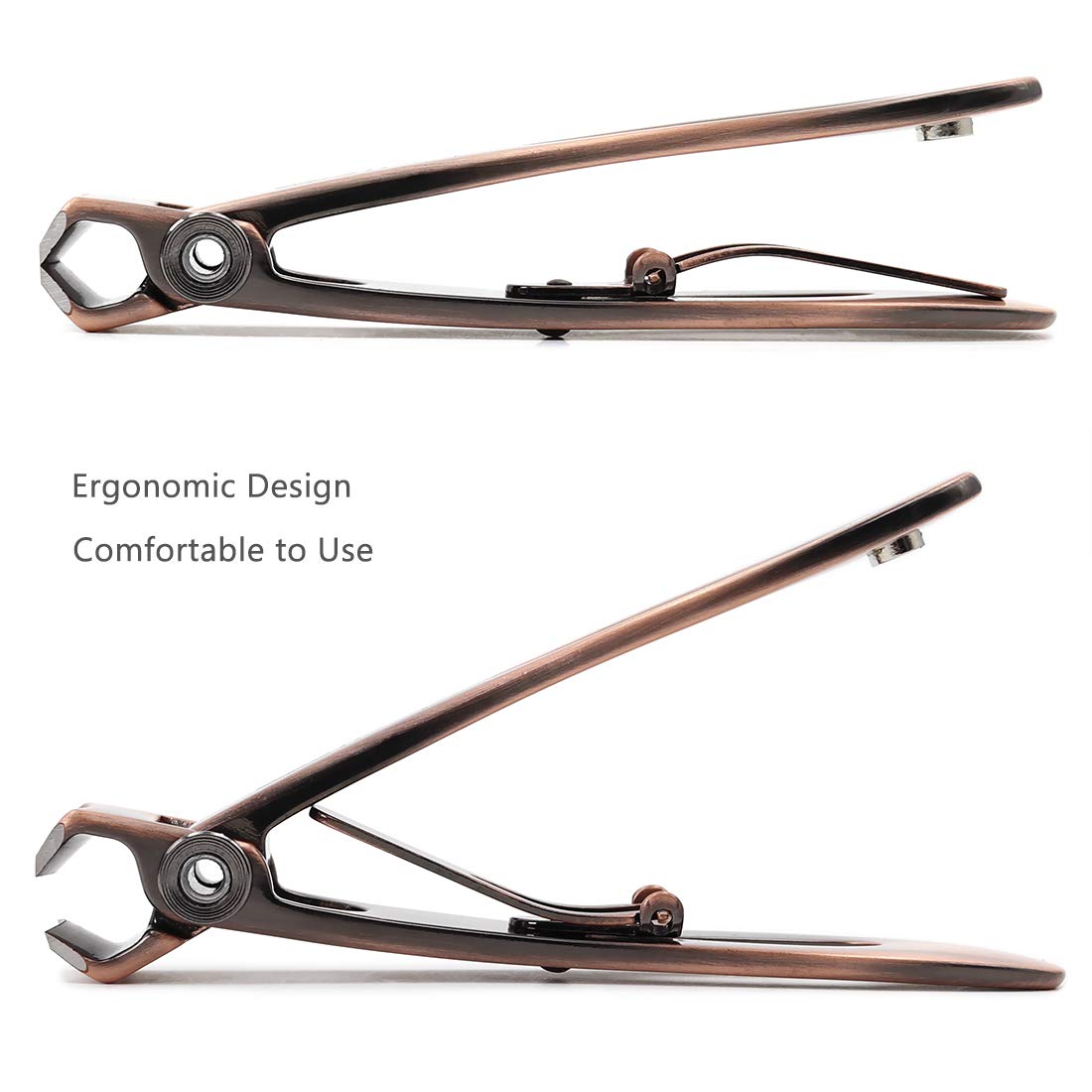 SZQHT Ultra Wide Jaw Nail Clippers in hand for demonstration
