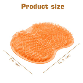 SZZYXD Shower Foot Scrubber Mat dimensions on display