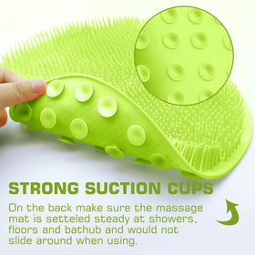 SZZYXD Shower Foot Scrubber Mat hanging for drying