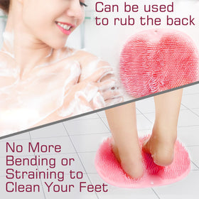 SZZYXD Shower Foot Scrubber Mat in a bathroom setting