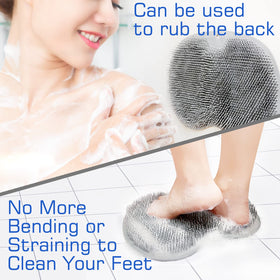 SZZYXD Shower Foot Scrubber Mat in use in a shower