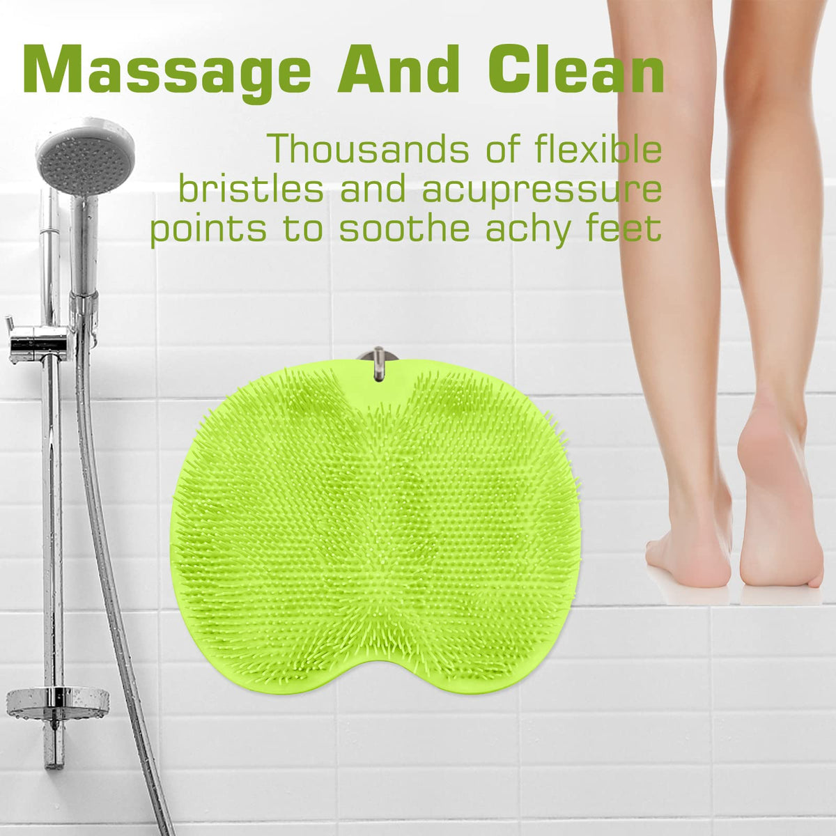 SZZYXD Shower Foot Scrubber Mat packaging