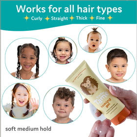 T is for Tame Kids Hair Taming Gel texture close-up