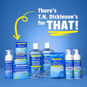T.N. Dickinson's Witch Hazel 8 Fl Oz in hand