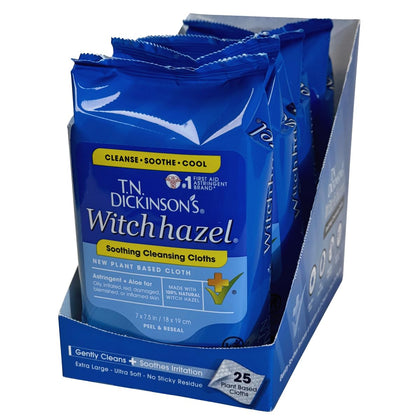 T.N. Dickinson's Witch Hazel Cleansing Cloths pack front view