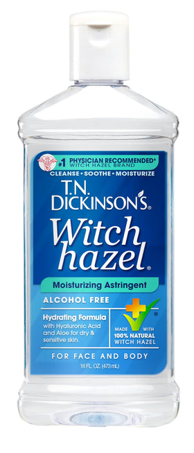 T.N. Dickinson's Witch Hazel Moisturizing Astringent 16 Oz front view