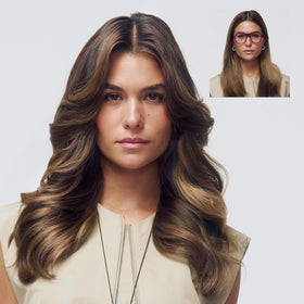 T3 SinglePass Curl X curling iron in lifestyle setting