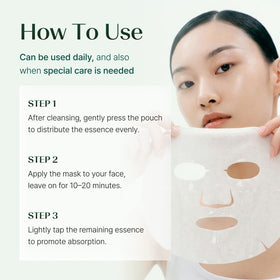 TAESI.K Daily Refresh Hydrating Sheet Mask on bathroom counter