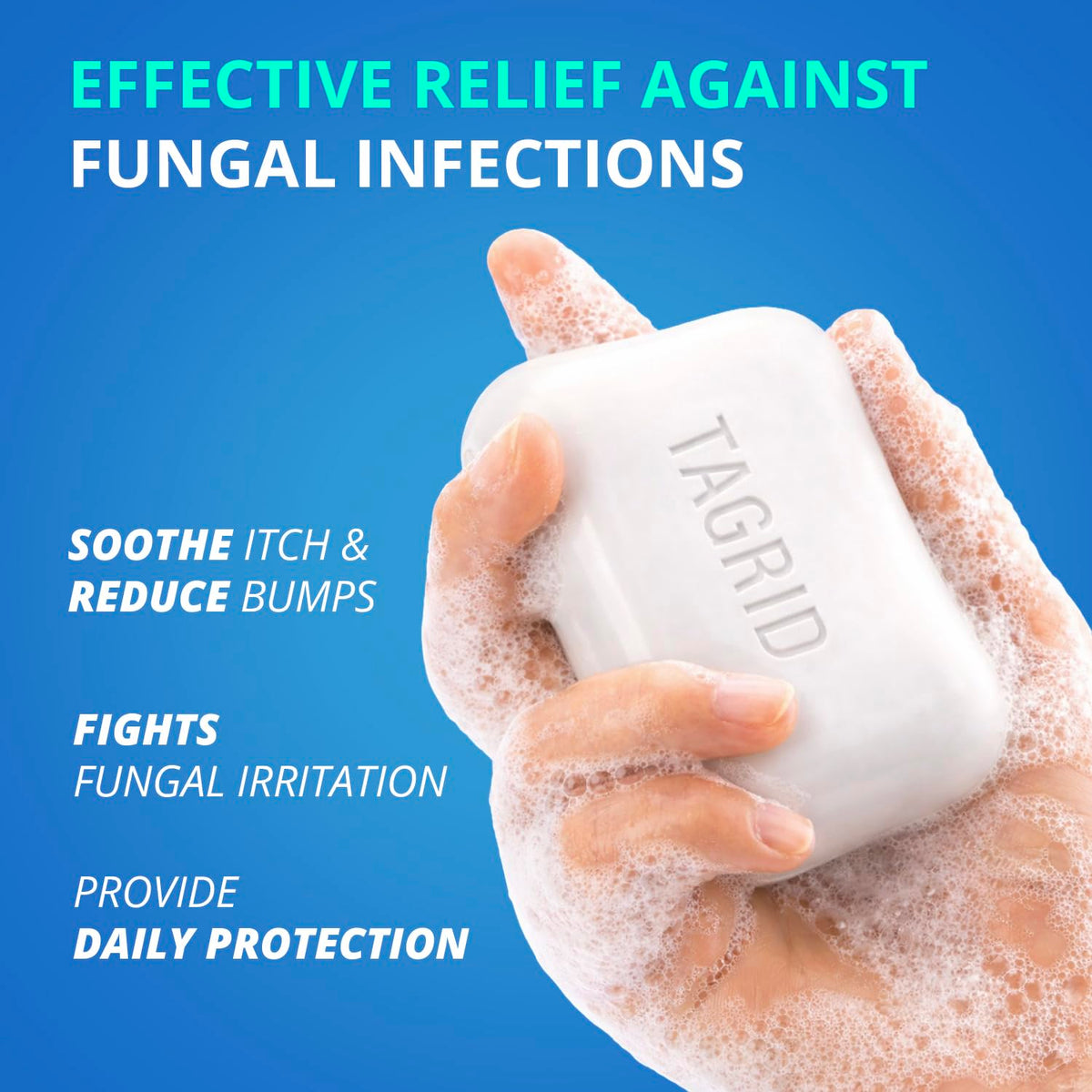 TAGRID Antifungal Oatmeal Tea Tree Soap packaging