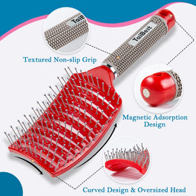 TaiBest detangling brush with nylon pin bristles