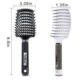 TaiBest hair brushes with textured non-slip grip
