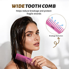 Tail comb from BALON Detangling Brush Set in pink