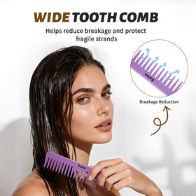 Tail comb from BALON hair brush set, back view