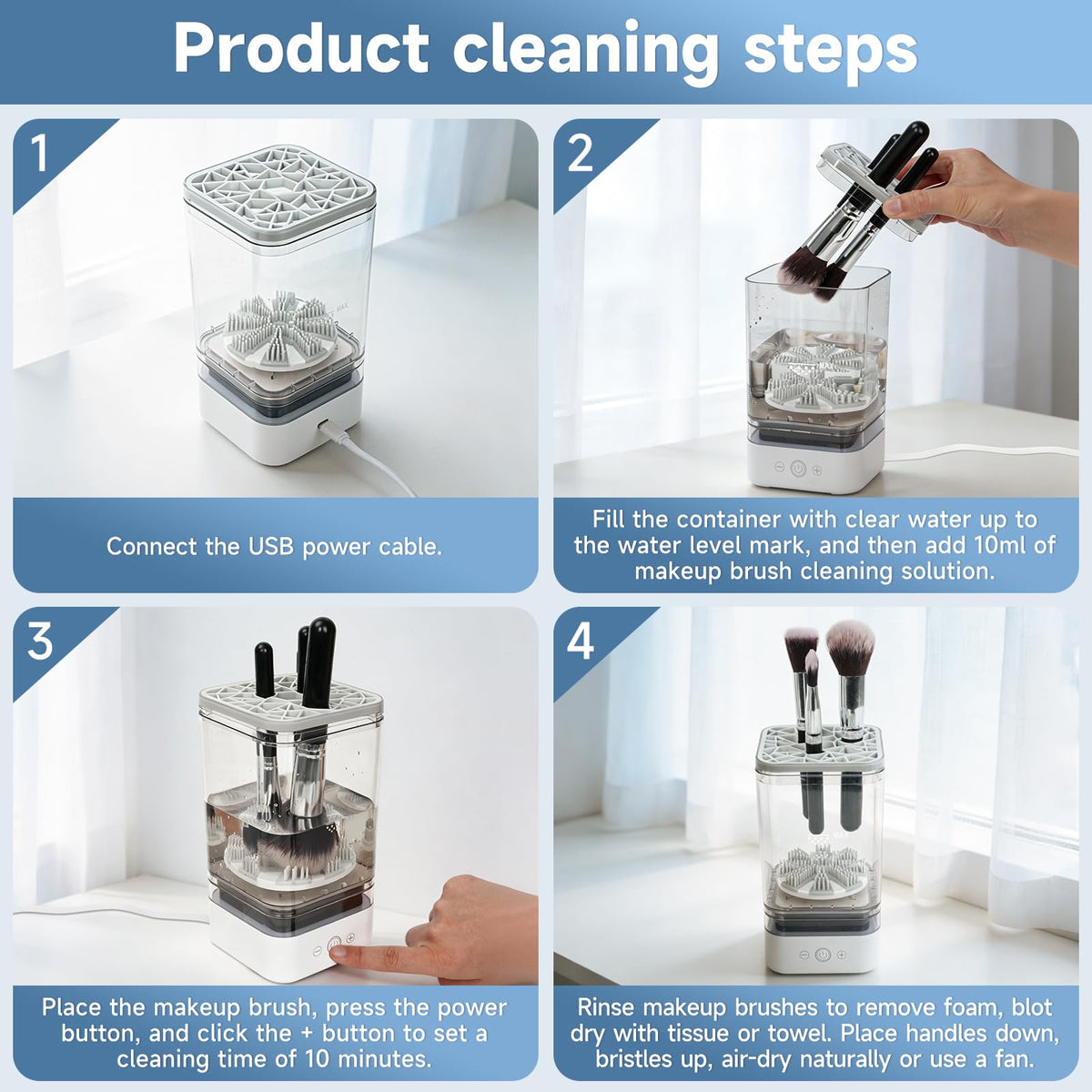 TailBliss Brush Cleaner packaging displayed on a flat surface