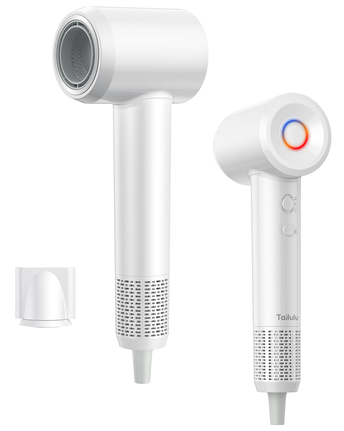 Tailulu Hair Dryer front view with ergonomic design
