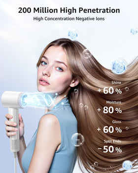 Tailulu Hair Dryer lightweight design on a styling table