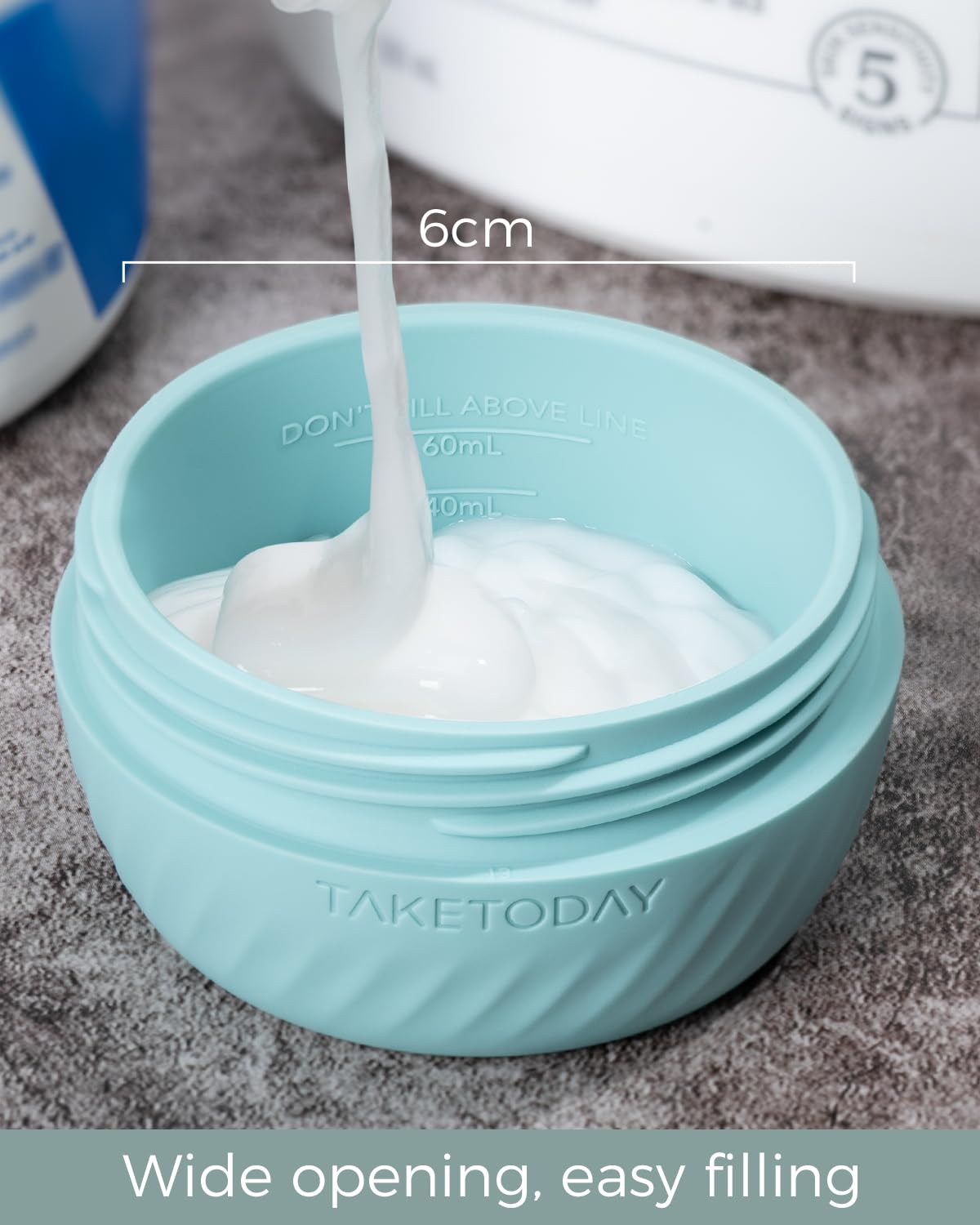 TakeToday Travel Containers set with various toiletries