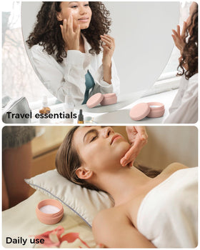 TakeToday Travel Containers with face cream inside