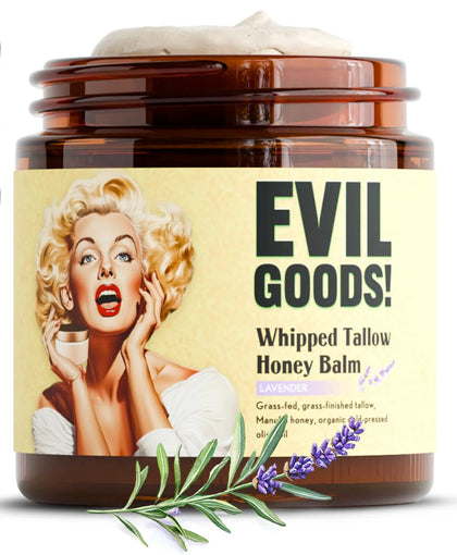 TALLOW BODY BALM Whipped Beef Tallow and Honey Moisturizer front view