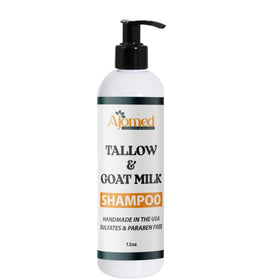 Tallow & Goat Milk Shampoo 12 Oz cap open showing bottle