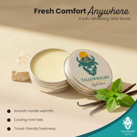 Tallowbourn Grass-Fed Beef Tallow Balm 1oz with shea butter and jojoba oil