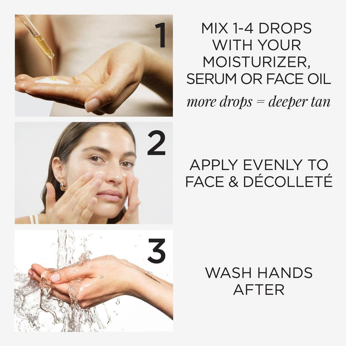 TAN-LUXE The Face Self Tan Drops packaging details