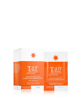 Tan Towel Half Body Tan Towelettes pack front view