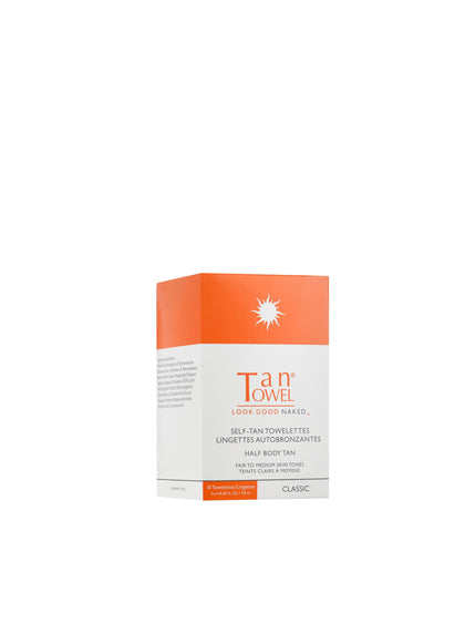 Tan Towel Self Tan Towelette Classic 10 Count packaging front view