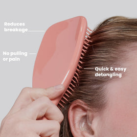 TANGLE TEEZER Fine Ultimate Detangler Brush in use on wet hair