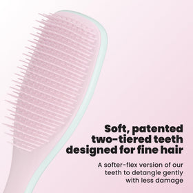 TANGLE TEEZER Fine Ultimate Detangler Brush side view showcasing soft-flex teeth