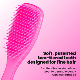 TANGLE TEEZER Fine Ultimate Detangler Brush side view showcasing soft-flex teeth