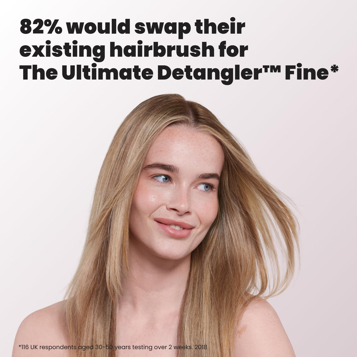 TANGLE TEEZER Fine Ultimate Detangler Brush with hair products