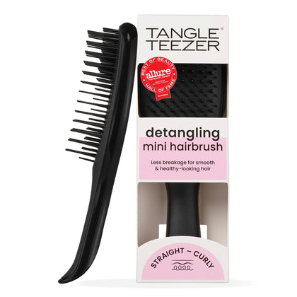TANGLE TEEZER Mini Detangler Hair Brush in black front view