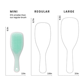 TANGLE TEEZER Mini Hair Brush close-up of teeth