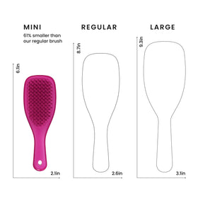 TANGLE TEEZER Mini Hair Brush close-up of teeth design