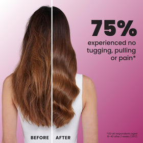 TANGLE TEEZER Mini Hair Brush held by a child for easy grip