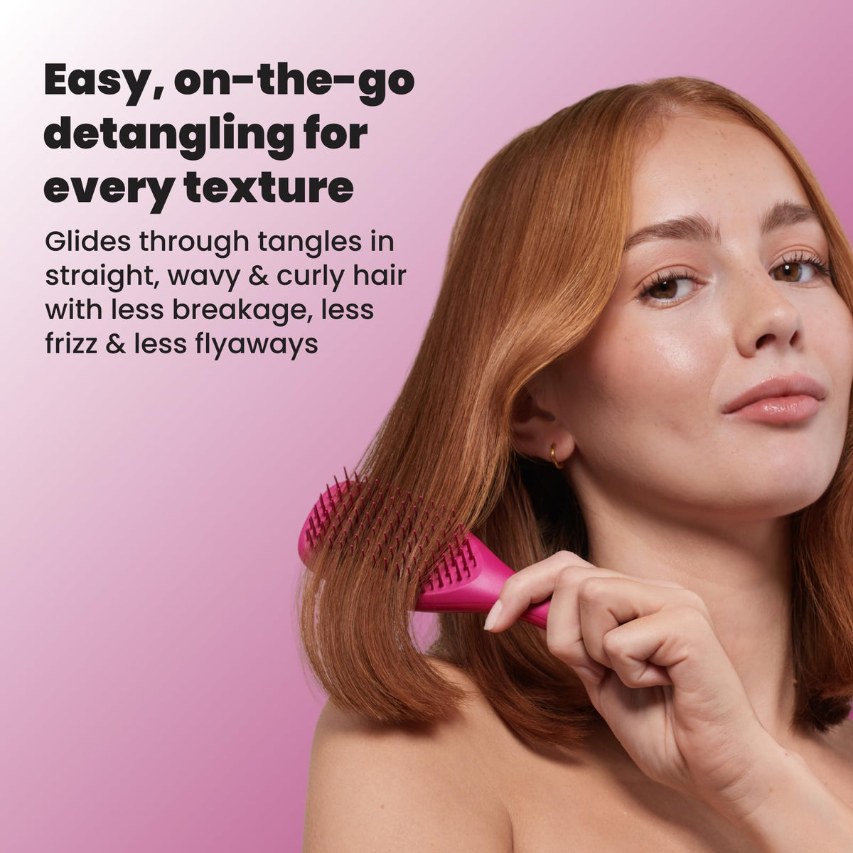 TANGLE TEEZER Mini Hair Brush in a gym bag for on-the-go use