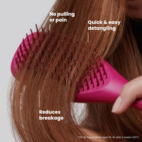TANGLE TEEZER Mini Hair Brush in a purse for travel convenience