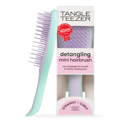 TANGLE TEEZER Mini Hair Brush Wisteria Leaf front view