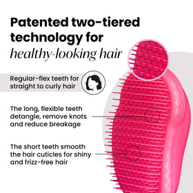 TANGLE TEEZER Original Detangler Brush Pink Fizz side view