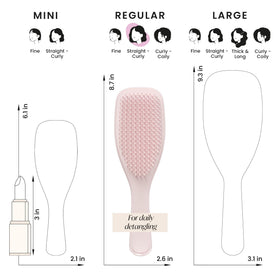 TANGLE TEEZER Plant-Based Detangler Brush on a bathroom counter