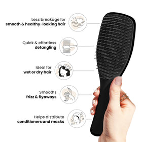 TANGLE TEEZER The Wet Detangler Hairbrush with ergonomic handle