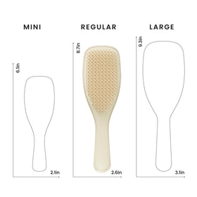 TANGLE TEEZER Ultimate Detangler Brush Cappuccino on a bathroom counter
